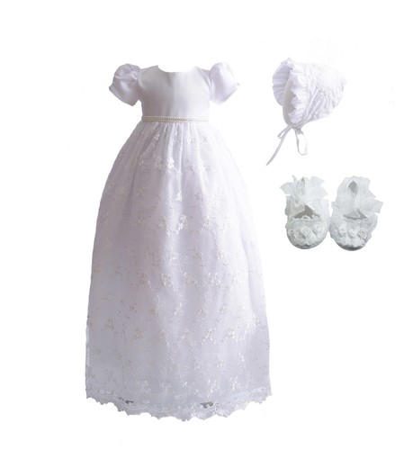 Abito battesimo lungo in - ,